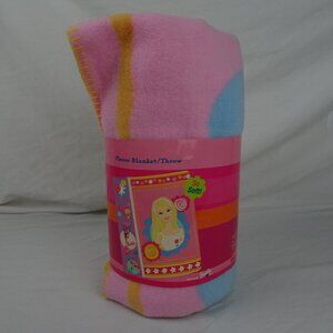 Vintage Y2K 2003 Barbie Fleece Blanket Throw